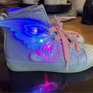 Skechers Twinkle Toes Kid’s Girls Light-Up Sneakers Sz 3
